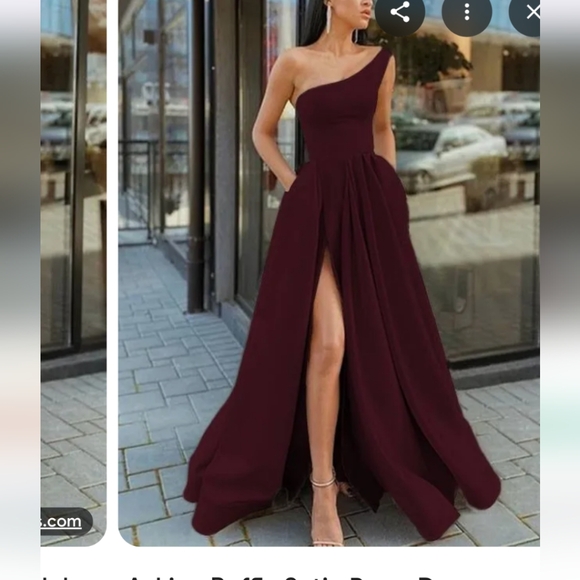 Hebeos Black One-Shoulder Floor Length Gown, Size M - NEW - Picture 13 of 14